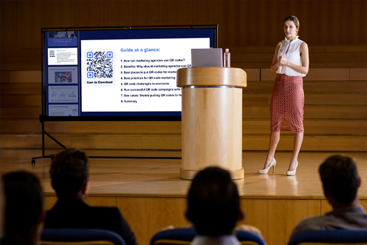 how to make a presentation into a qr code