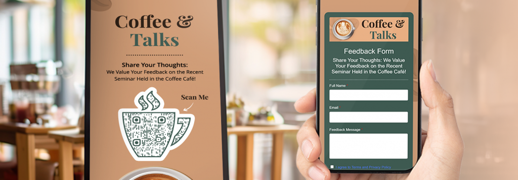 Feedback Form of cafe after scanning qr code