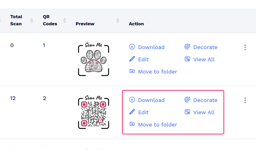 pet ID tag-Download or view QR codes