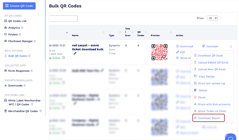 Step 4: Click "Download Report" and then “Go to Downloads” to generate the file.