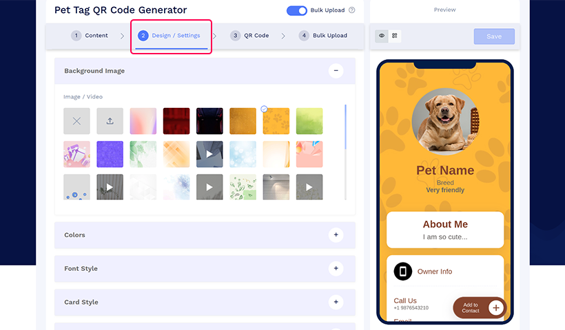 pet ID tag-design customization