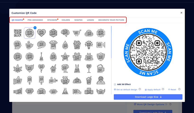 Step 5: Customize the QR code design for visual consistency.
