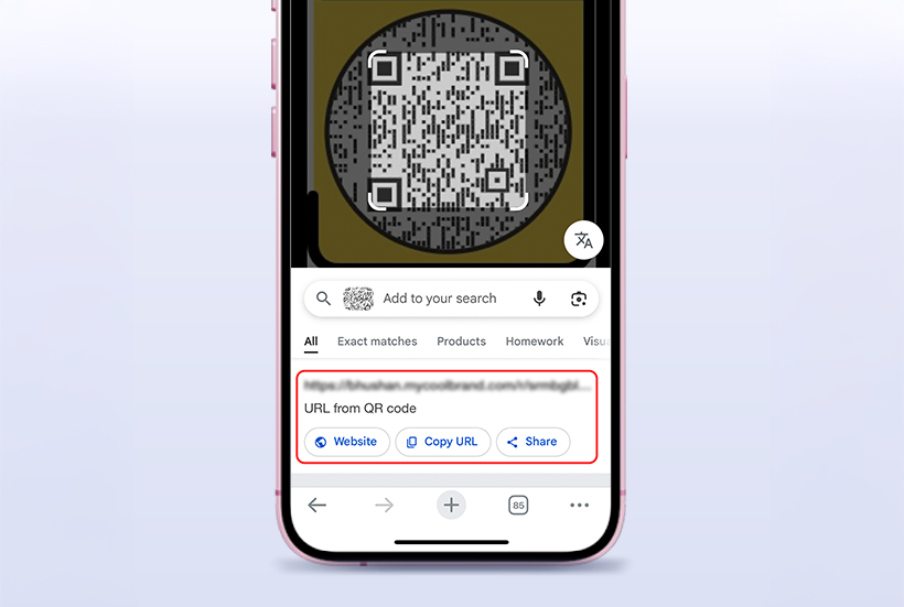 Step 1: Scan the QR Code or Tap NFC: The user scans the QR code or taps their NFC-enabled phone on the NFC card.