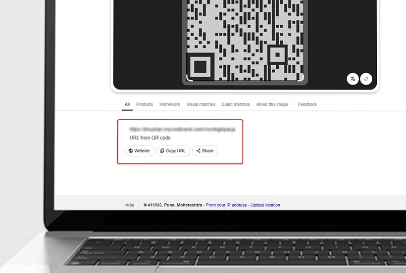 Step 1: Open the URL: Users visit the provided link to claim their review card.