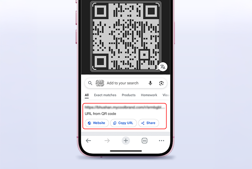 Step 1: Scan the QR Code or Tap NFC: Users scan the QR code or tap their NFC-enabled phone on the Google Reviews Card.