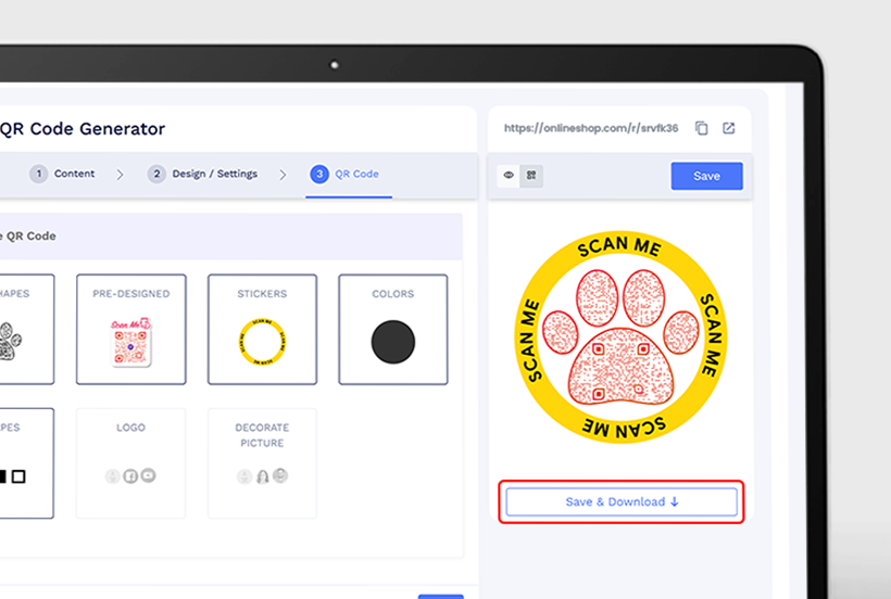 Step 10: Preview and Save: Users review and save changes before sharing the pet profile via QR code.