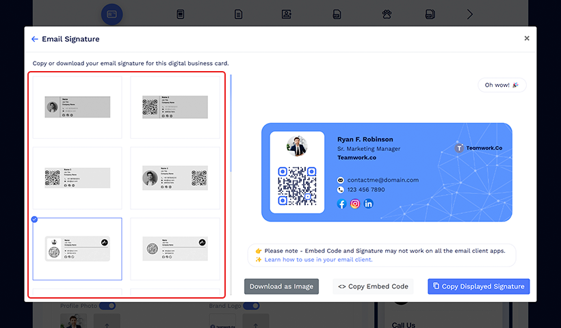 Choose your preferred format
