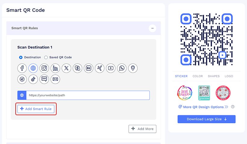 Click on ‘Add Smart Rule’ and select the Device option to apply a device-based smart rule. Then select the device type and click on ‘Apply Rule.’ 