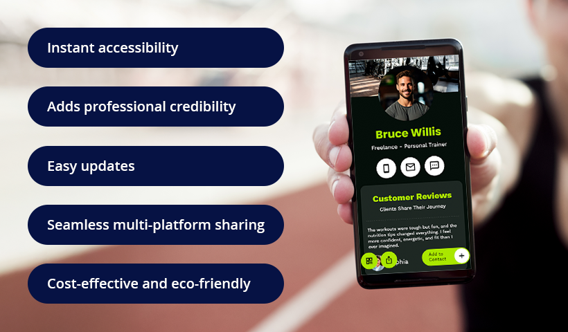 Key benefits of digital business cards for freelancers