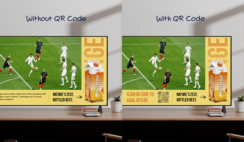 Make Ads interactive with QR codes